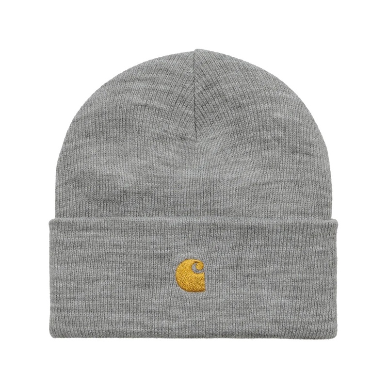 Carhartt WIP Chase Beanie Grey Heather/Gold