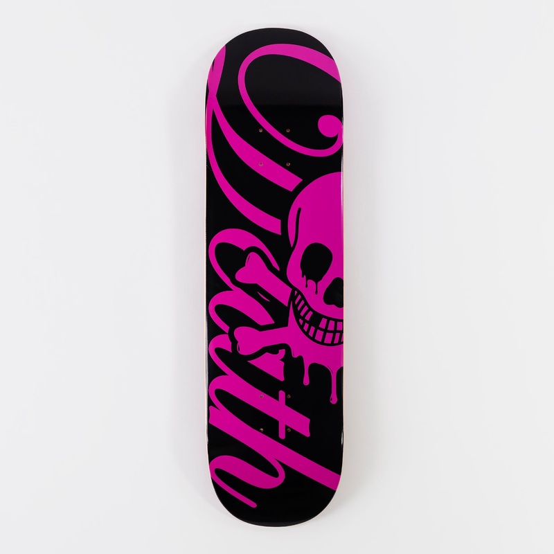 Death 8.375″ Script Popsicle Deck – Black/ Pink 8.375″