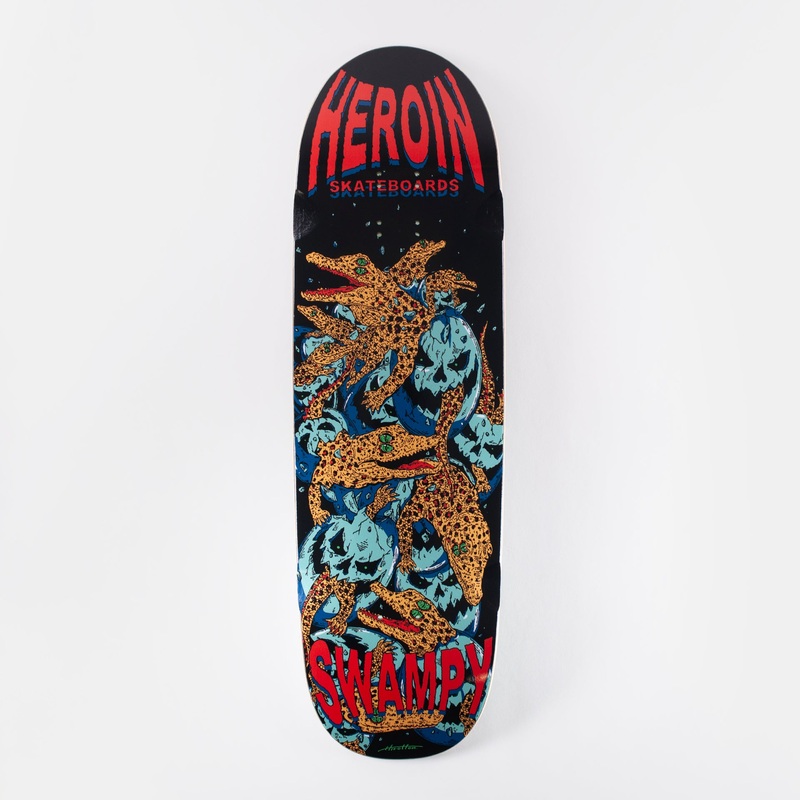 Heroin 9.125″ Swampy Gators Dd Deck – Multi 9.125″