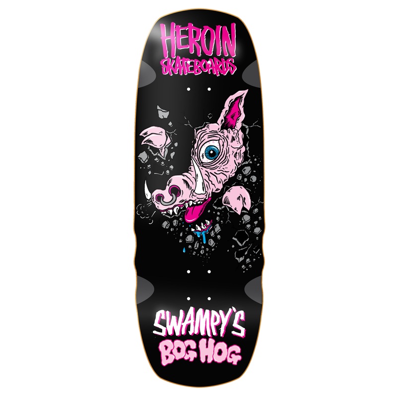 Heroin Swampy’s Bog Hog 10.75″ Skateboard Deck