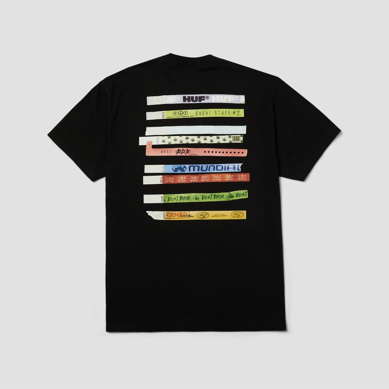 Huf Admission T-Shirt Black Small