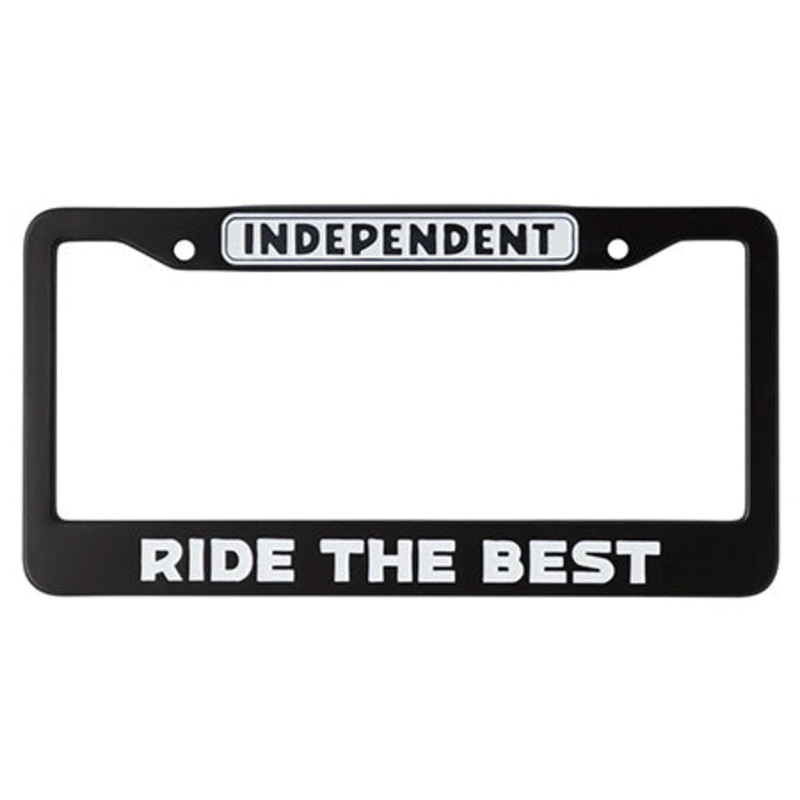 Independent Bar Logo License Plate Cover Black One size fits all