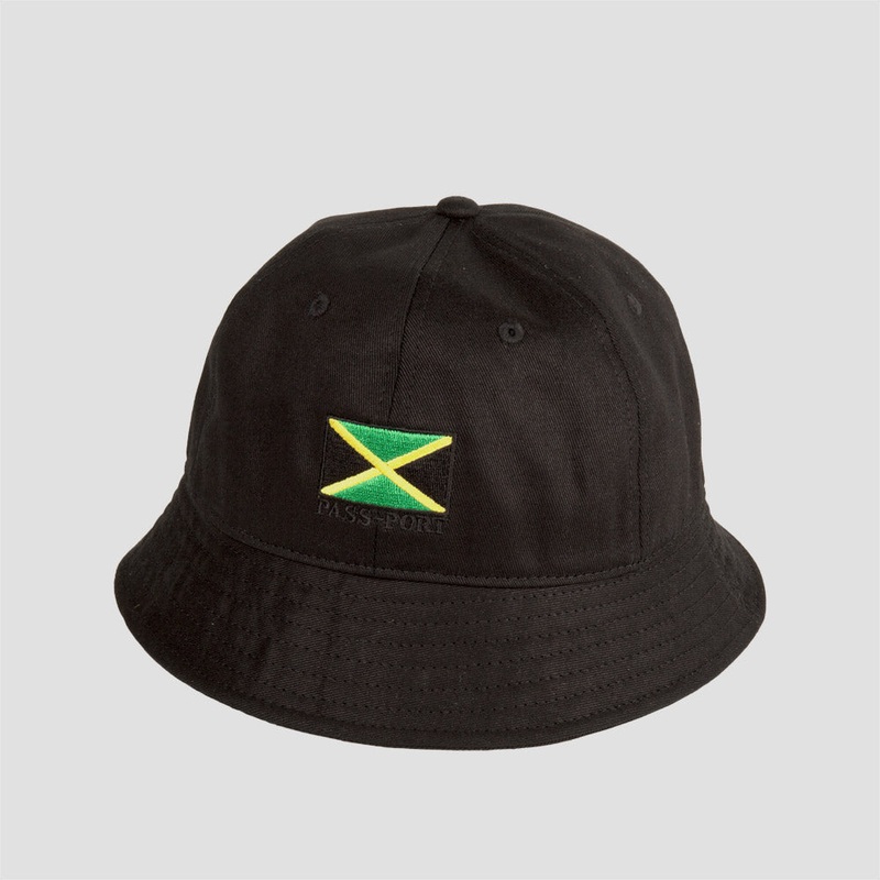 PassPort Jamaica Twill Bucket Hat Black Large