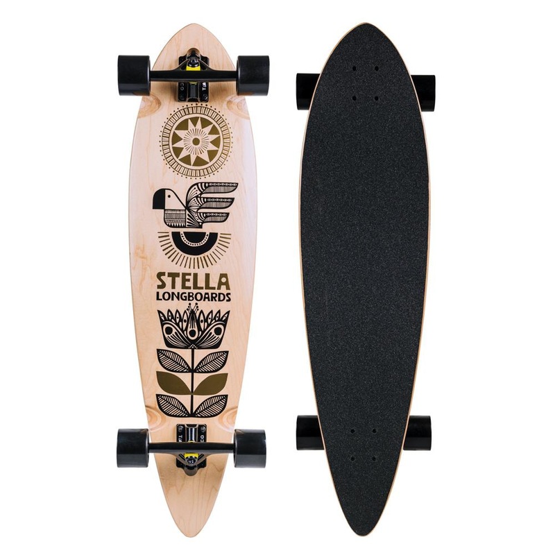 Stella Macaw Blunt Nose 38 Pintail Longboard Complete