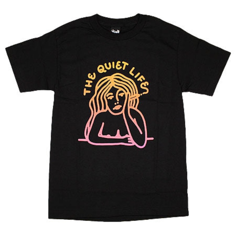 The Quiet Life Smoking Girl Gradient T Shirt Black Extra Large