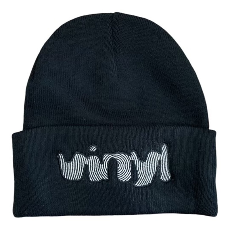 Vinyl Spiral Logo Beanie Black One Size Fits All