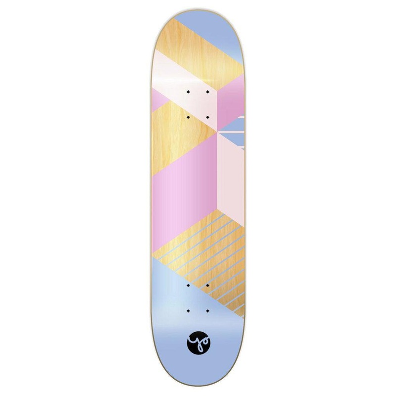 Yocaher Graphic Skateboard Deck – Geometric Series – Purple 7.5″