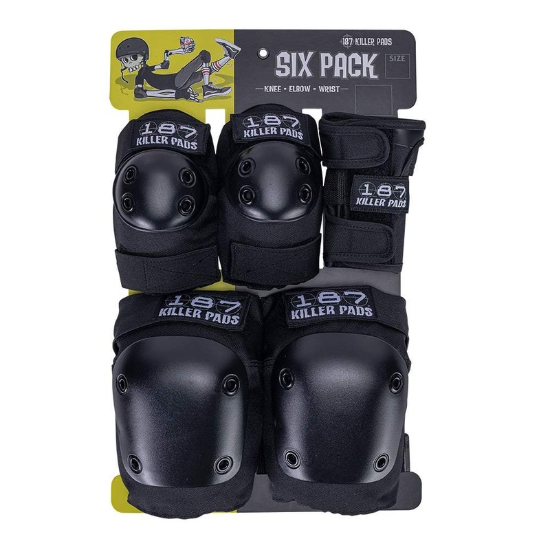 187 Killer Pads Six Pack Pad Set (Black) JR