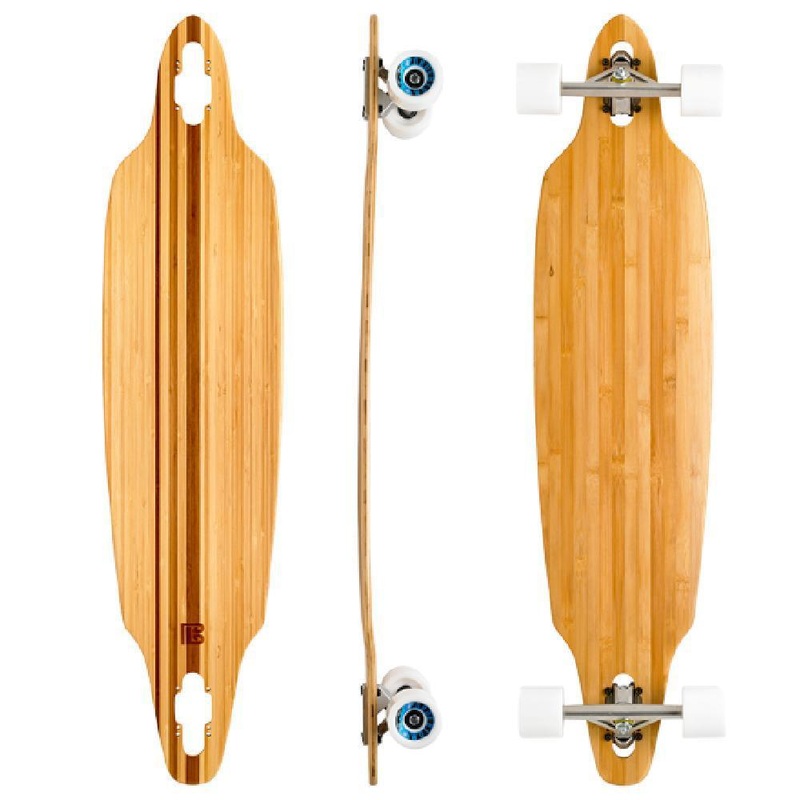 Bamboo Directional 41″ Drop Through Longboard Deck Only