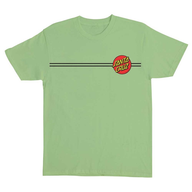Classic Dot Kiwi Green Heavyweight Tee Mens Santa Cruz SM