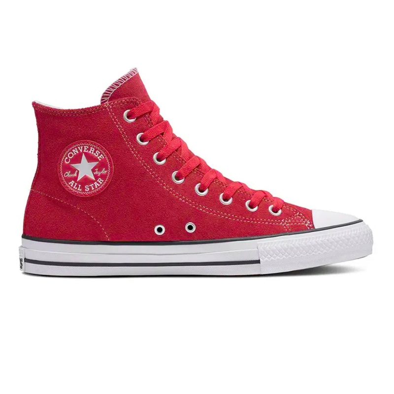 Converse CTAS Pro Hi ShoesRed/White/Black Suede 7