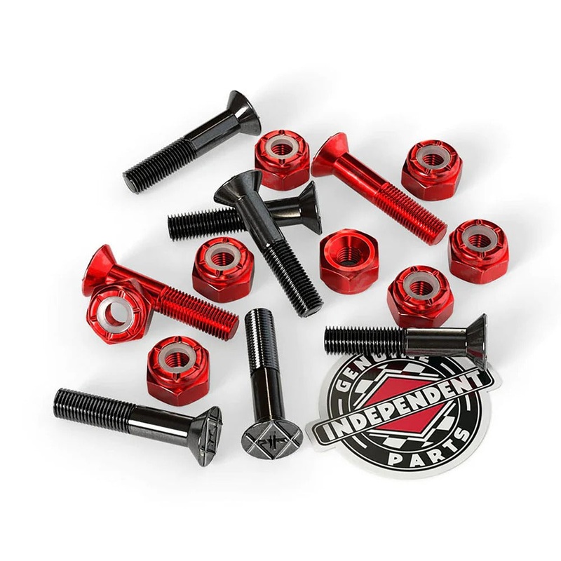Genuine Parts Phillips Hardware – 1 in (Black/Red)
