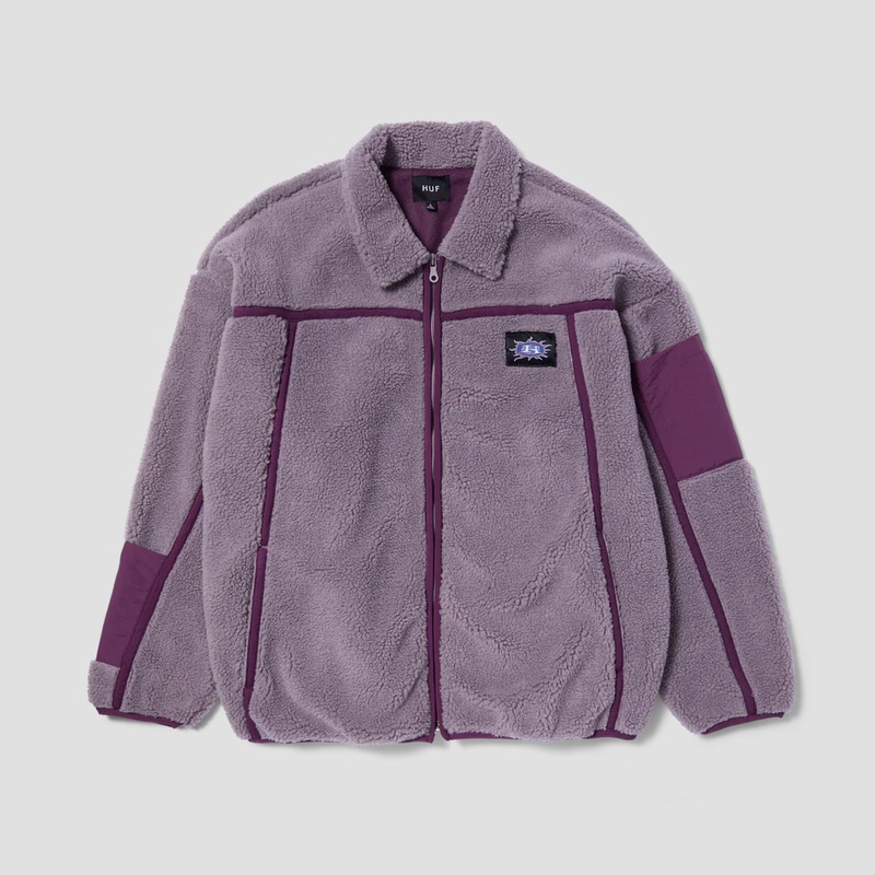 HUF Livingston Sherpa Jacket Dust Purple Small