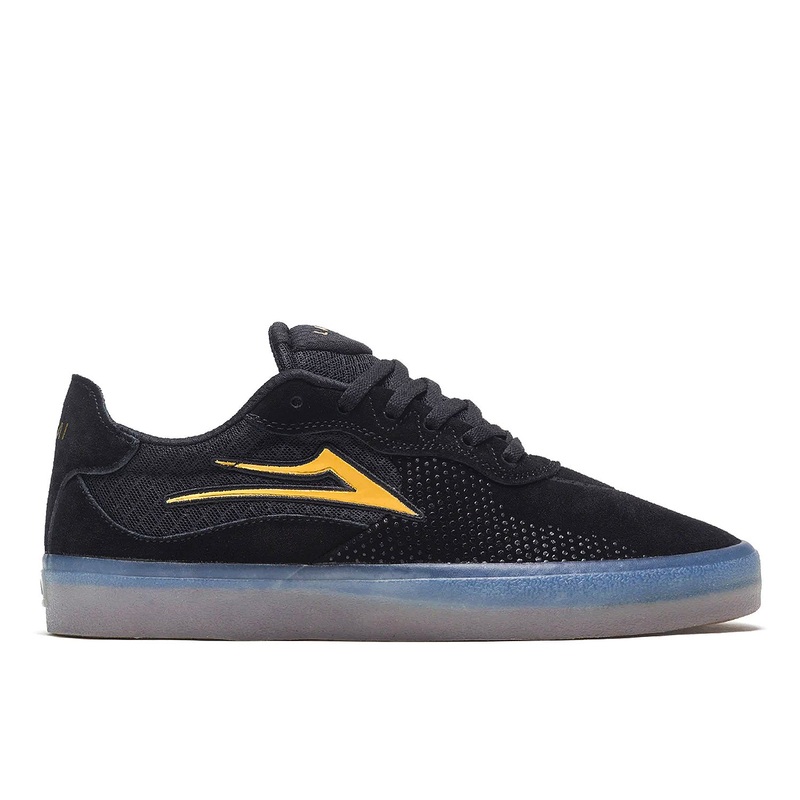 Lakai Essex – Black / Gold Suede UK 6