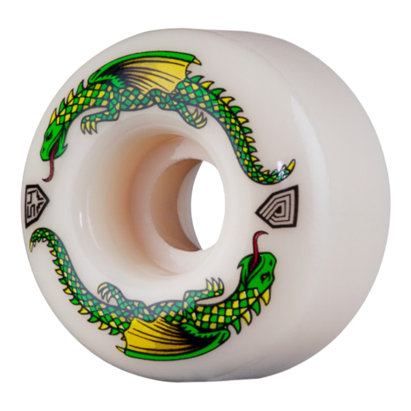 Powell Peralta Dragon Formula Green Dragon Skateboard Wheels 54mm x 34mm 93A 4pk 54mm
