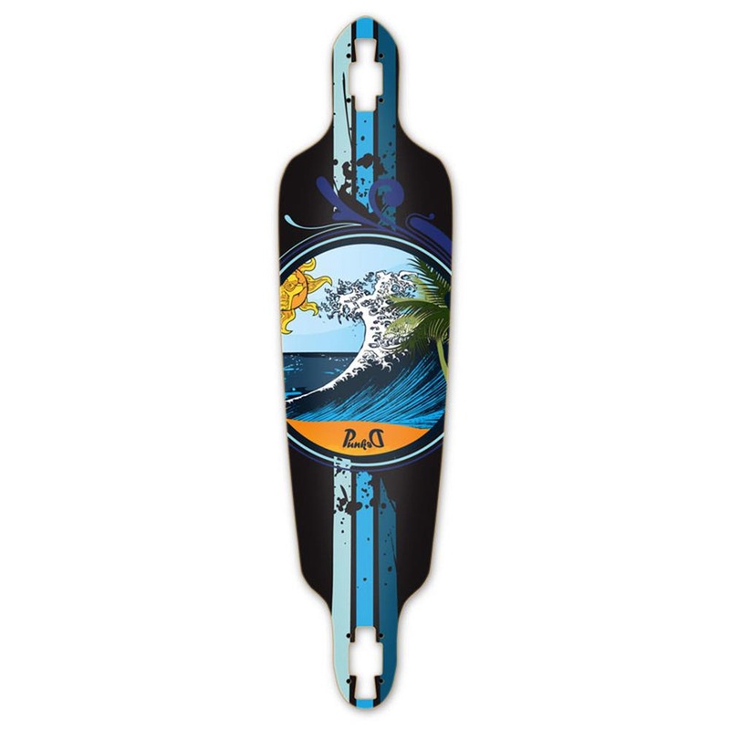 Punked Drop Through Wave Longboard Deck Deck