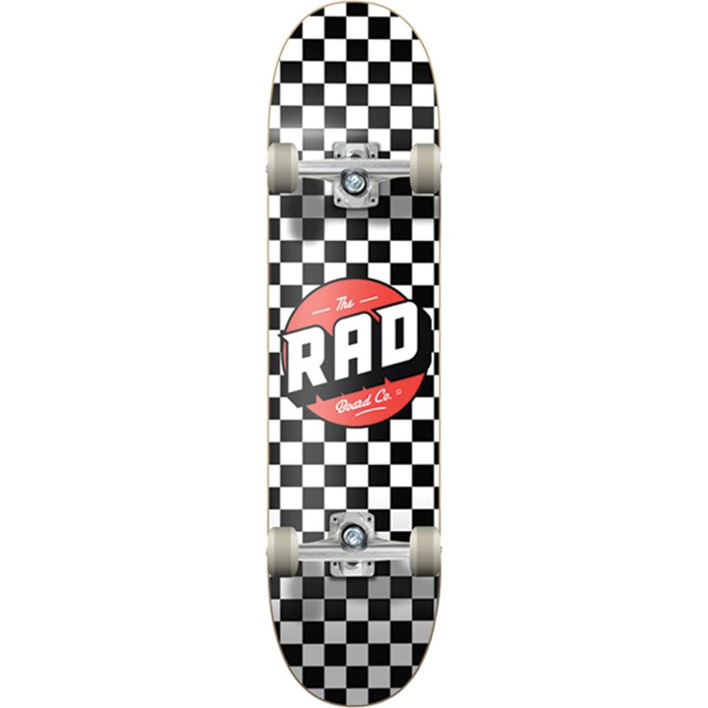 RAD Checker White/Black 8.0″ Complete Skateboard Complete