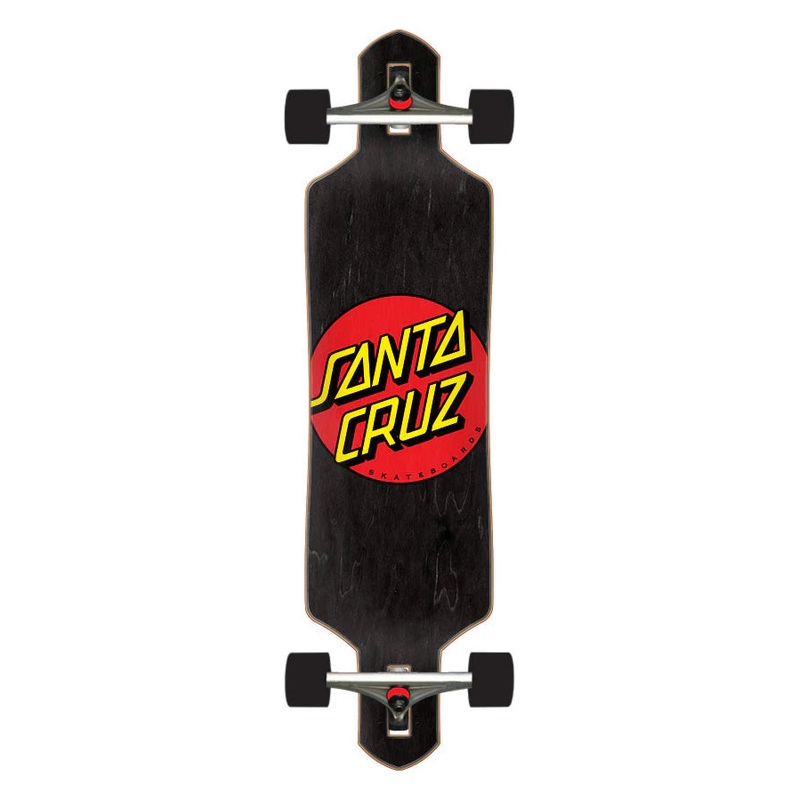 Santa Cruz Classic Dot 9.0in x 36in Drop Thru Longboard Cruiser
