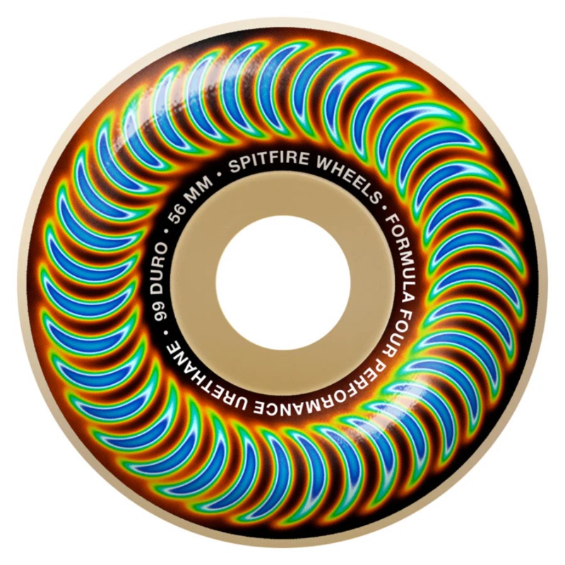 Spitfire F4 Radioactive Swirl Classic Wheels Natural 99a 56mm 56mm