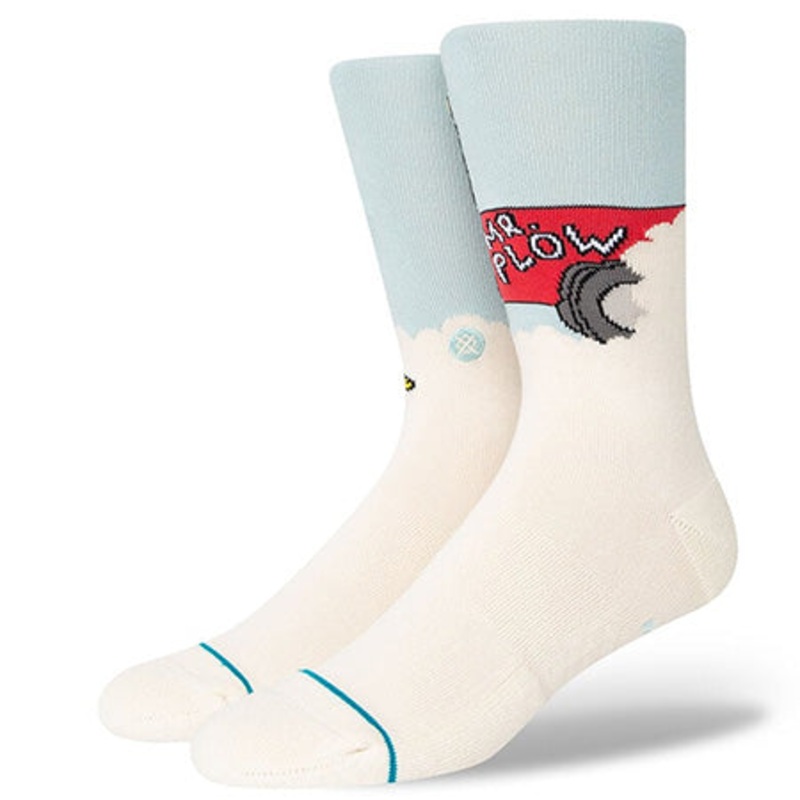 Stance The Simpsons Mr. Plow Crew Socks Light Blue Medium