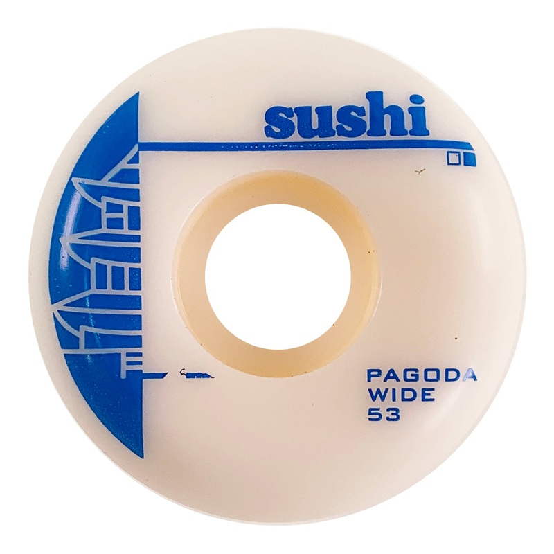 Sushi – 53mm – Pagoda Wide Wheels 99a – White