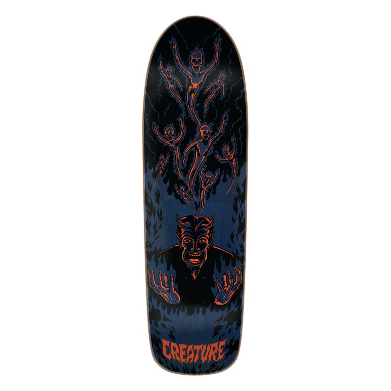 9.3in Hell Creature Shaped Skateboard Deck No Color 9.30in x 31.925in