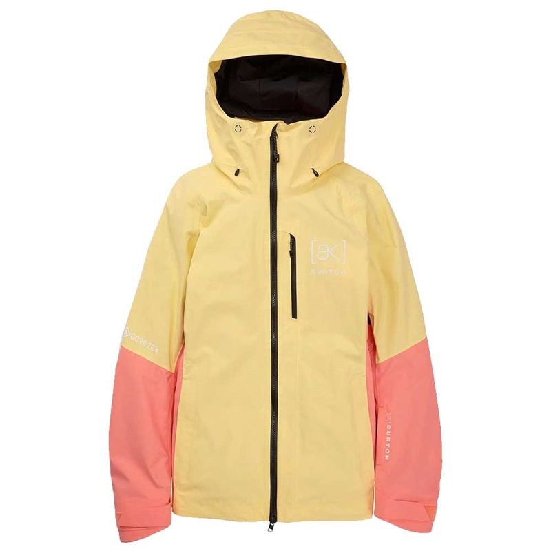 Burton Women’s [ak] Upshift Gore Tex 2L Snowboarding Jacket Buttermilk/ Reef Pink Small Buttermilk/ Reef Pink