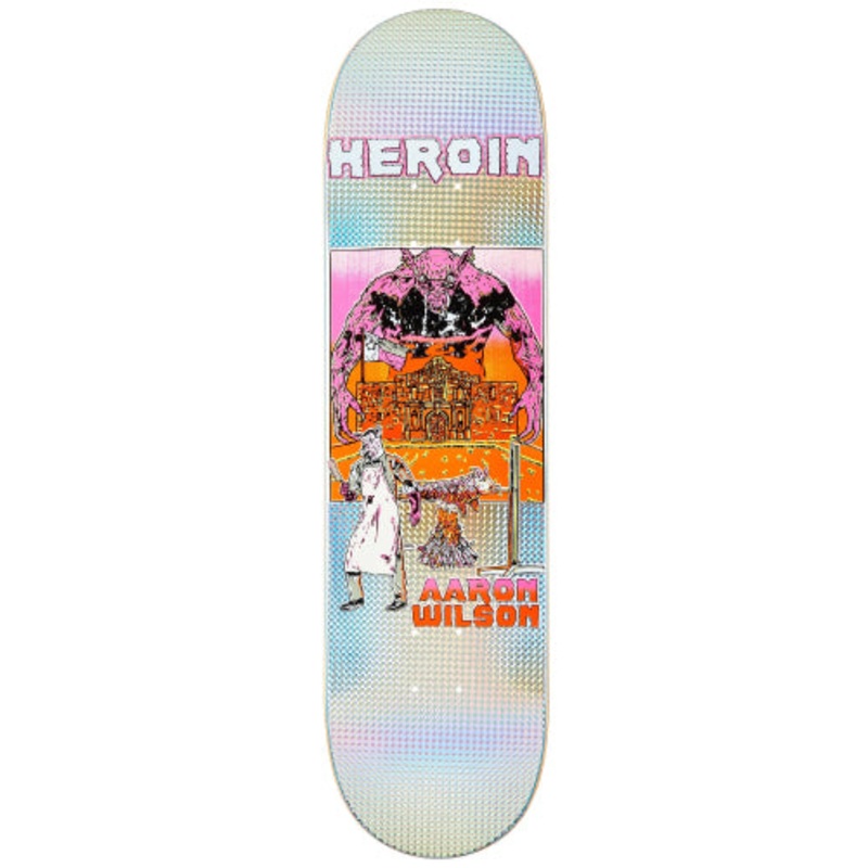 Heroin Wilson Hellscape Skateboard Deck Holographic 8.5″ 8.5″