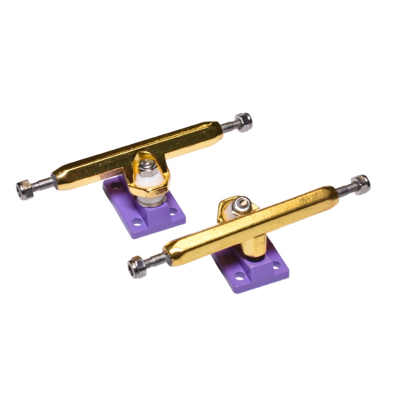 HEX TRUCKS Purple/Gold Fingerboard Trucks (CHOOSE SIZE) 32mm