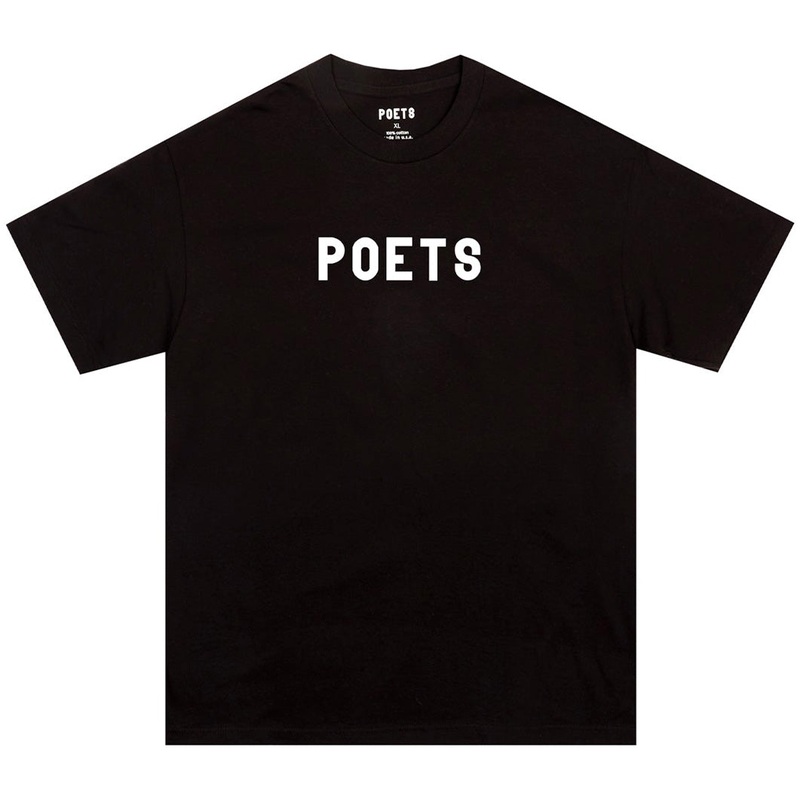 OG POETS Flocked Logo Tee M