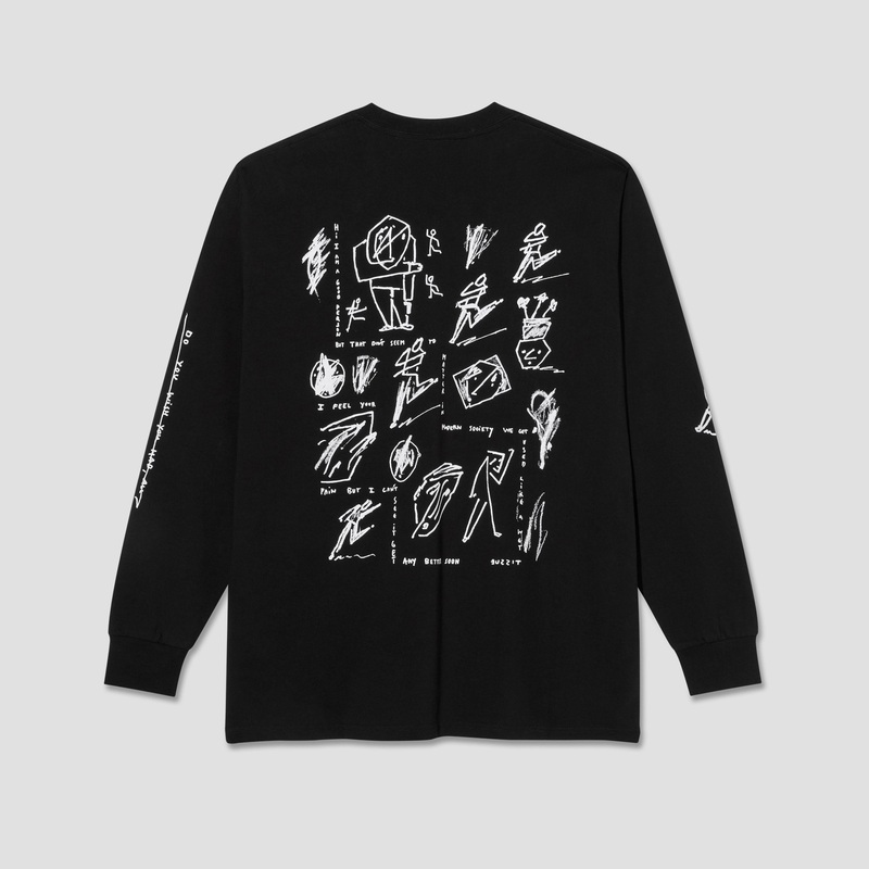 Polar Sad At Times Long Sleeve T-Shirt Black X-Small