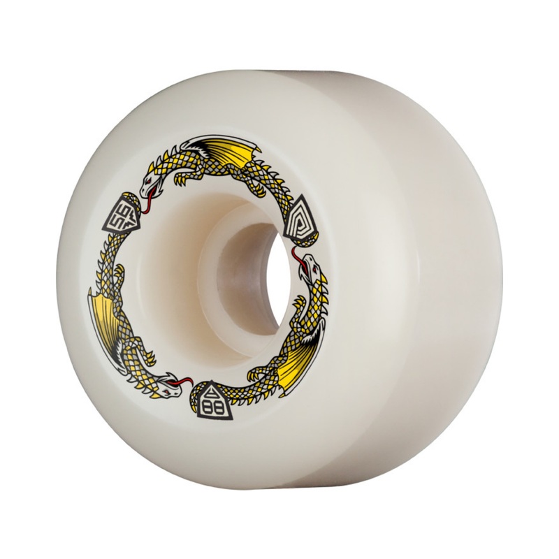 Powell Dragon Formula 56mm x 40mm 88a Skateboard Wheels 56mm Duro 88a Conical/Sidecut