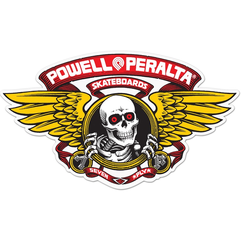 Powell Peralta Winged Ripper Red Skateboard Sticker 5″