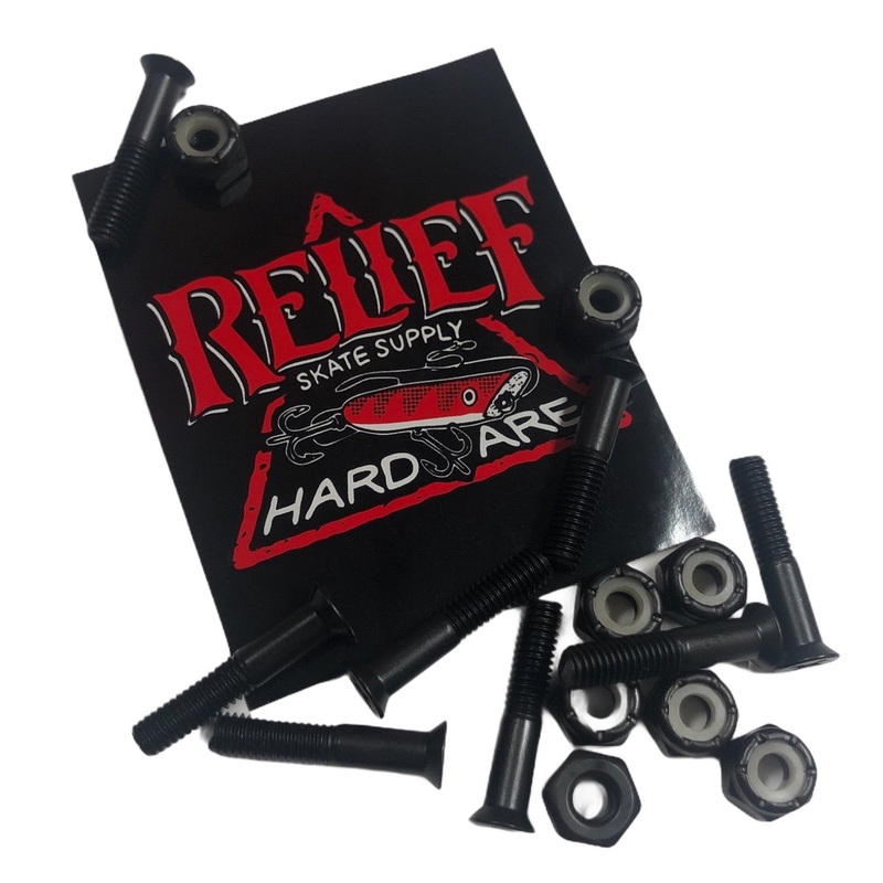 RELIEF 1″ HARDWARE PHILLIPS BLACK 1 Black