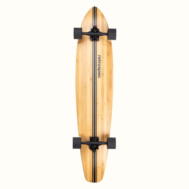 Retrospec Zed Black Pipeline 44″ Kicktail Longboard Complete
