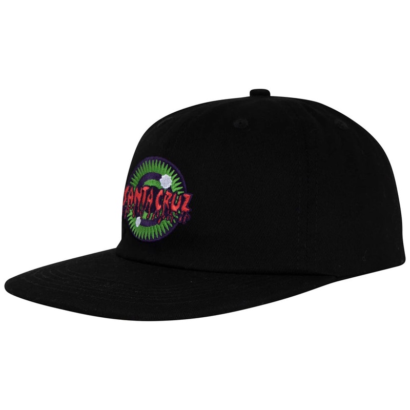 Santa Cruz Roskopp Iris Snap-Back Hat Black One size