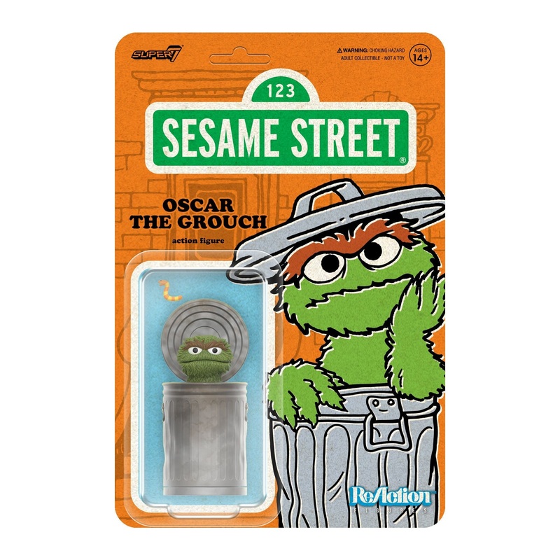 Super7 x SESAME STREET – OSCAR THE GROUCH ReAction Figure
