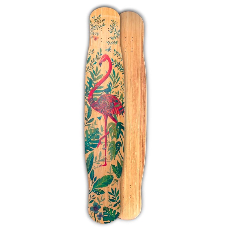 Timber Flamingo V3 49″ Dancing Longboard Deck – Flex-1