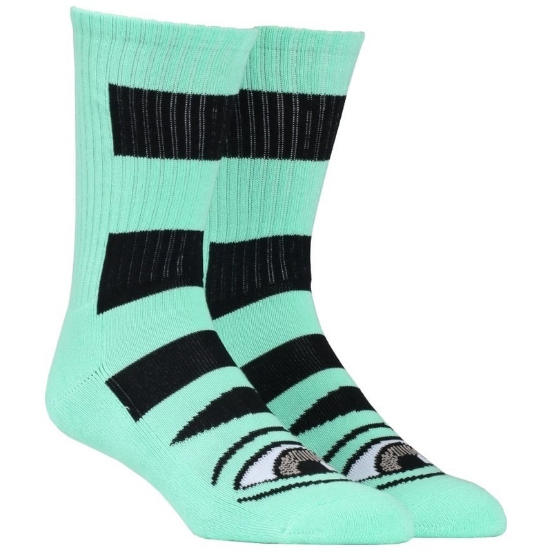 Toy Machine Sect Eye Mint/Black Socks Sect Eye Mint/Black One Size