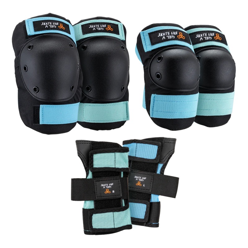 Triple Eight Saver Series – Skate Like A Girl Safety Pads 3-PK JR