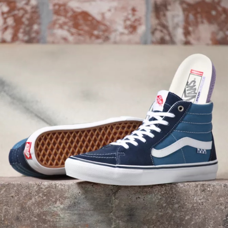 Vans Shoes “Skate Sk8-Hi” Navy/White 8