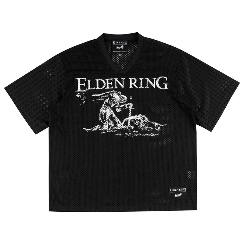 Welcome Skateboards Elden Ring Tarnished Mesh Football Jersey Black Small