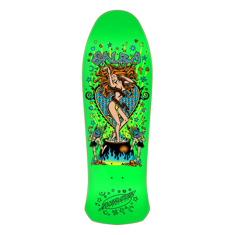 10.4in Salba Witch Doctor Reissue Santa Cruz Skateboard Deck No Color 10.4in x 32in