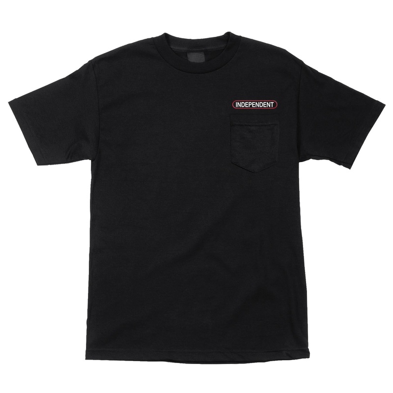 Baseplate Mens Independent Pocket T-Shirt Black S