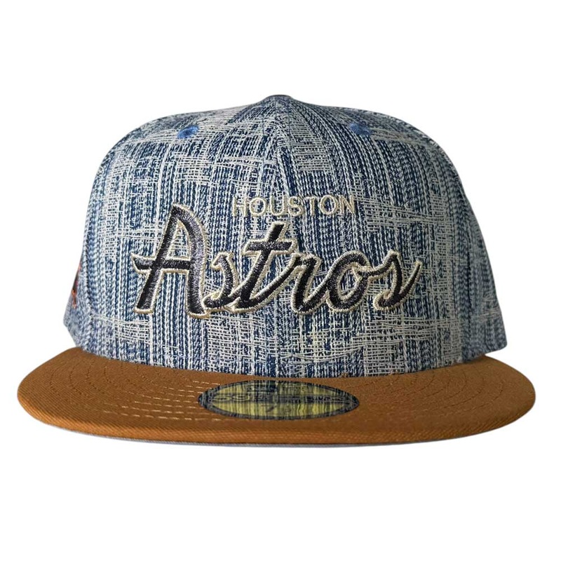 Bronze Denim 50th Houston Astros Hat New Era 5950 Fitted 5950 Day 6 7/8