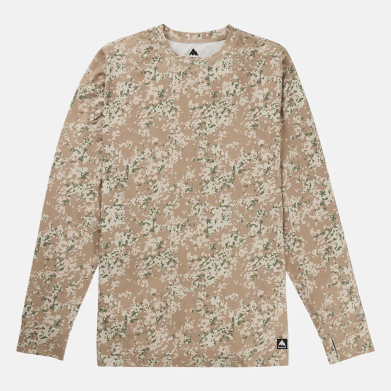 Burton Men’s Midweight Base Layer Crew Snowfall Camo MD
