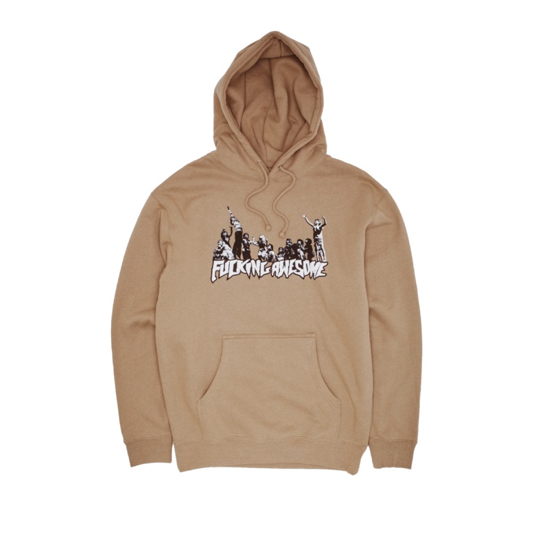 FA Hug The Earth Stamp Hoodie – Khaki Medium