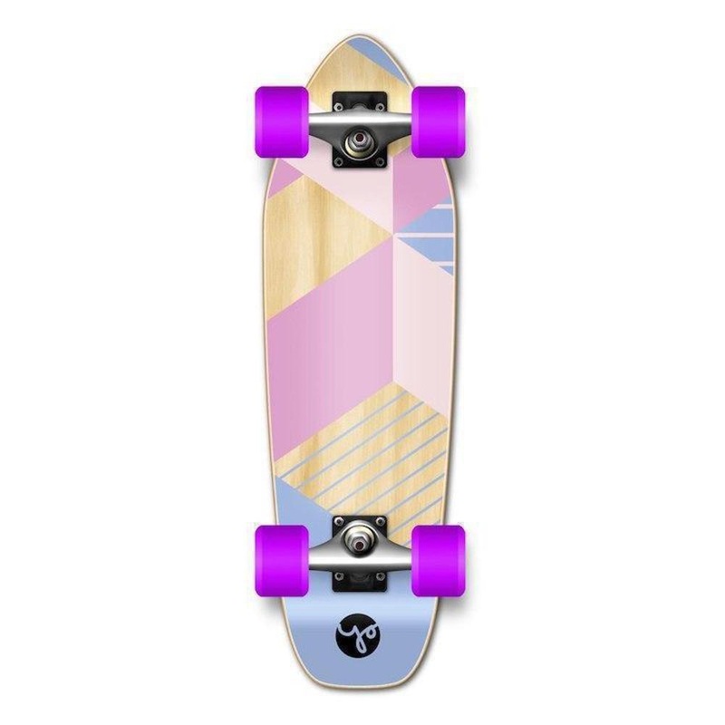 Geometric Purple 27″ Mini Cruiser Complete Complete
