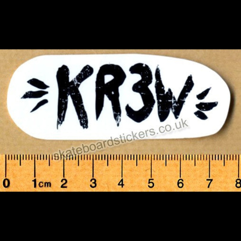 KR3W Skateboard Sticker