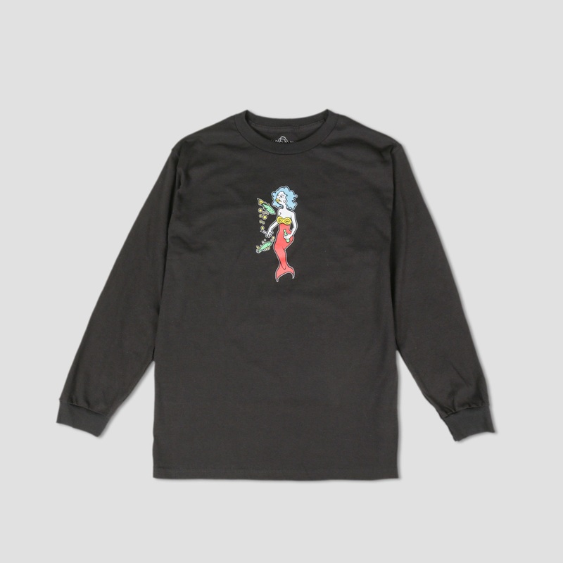 Krooked Long Sleeve Mermaid T-Shirt Black Small